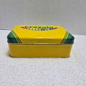 Crayola Yellow and Green Metal Pencil Case
